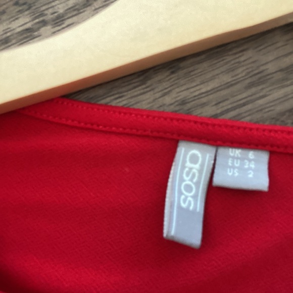 ASOS Cropped Peplum, Ruffle Sleeve, Tie-Front Cardigan - Picture 4 of 5